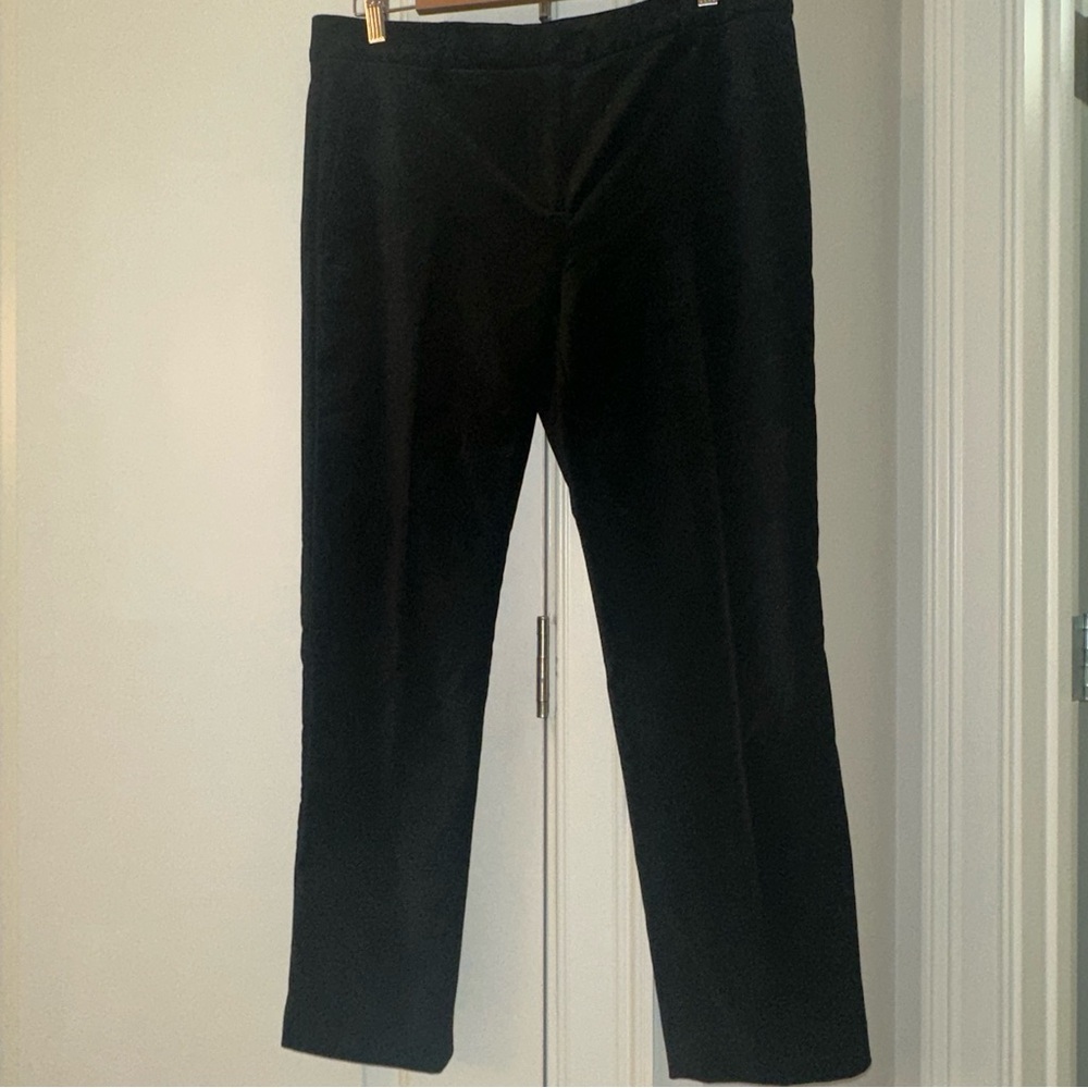 Ann Taylor Women's Black Velvet The Ankle In Devin Fit Size 8